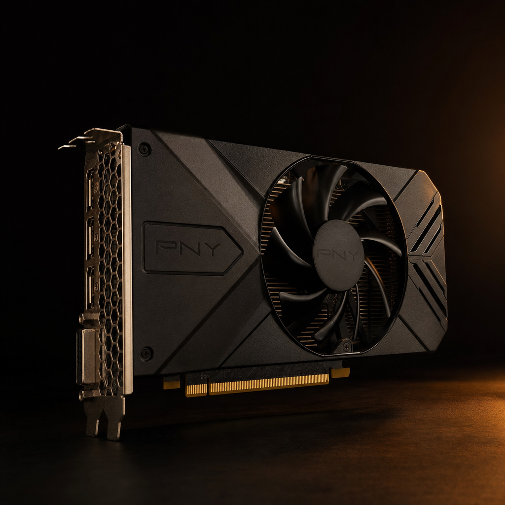 PNY GTX 1060 6GB single-fan dual-slot design